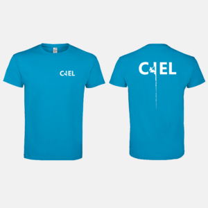 T-Shirt Bleu "CIEL" 100% Cotton